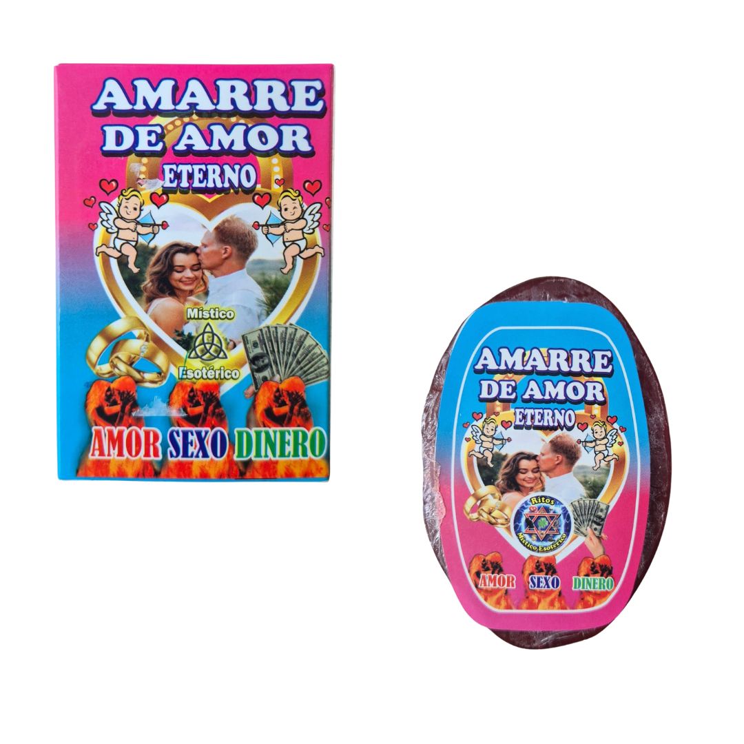 Jabón Esotérico Amarre de Amor 100 gr (4 unidades)