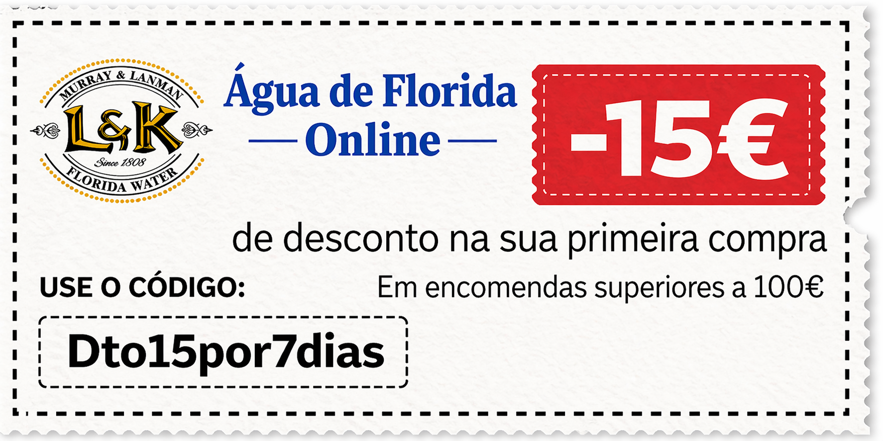 Cupón 15€ Portugal
