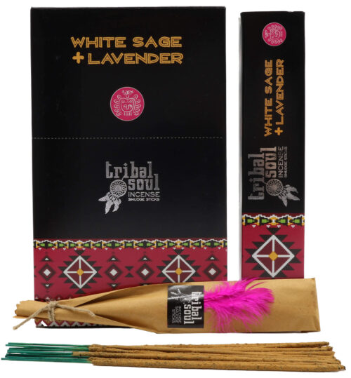 Incienso Tribal Soul Salvia Blanca y Lavanda 15g x 12